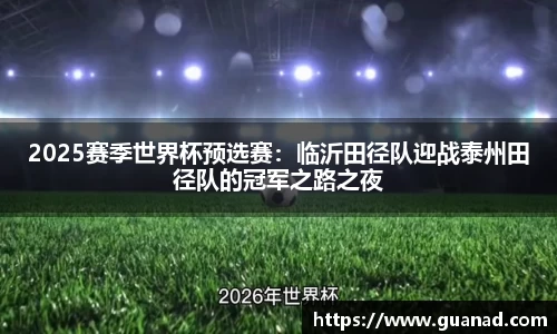 2025赛季世界杯预选赛：临沂田径队迎战泰州田径队的冠军之路之夜