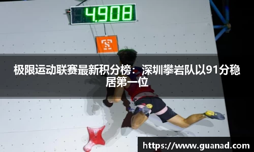 极限运动联赛最新积分榜：深圳攀岩队以91分稳居第一位